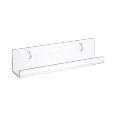 Imagem de Prateleira Flutuante De Acrílico Transparente Montada Na Parede Suport