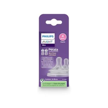 Imagem de Bicos Pétala 3.0 Philips Avent com válvula anticólicas, fluxo rápido (fluxo 4), pacote com 2, SCY964/02