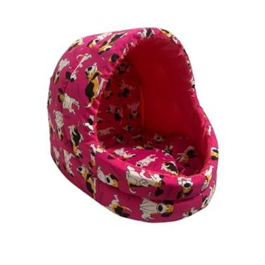Imagem de Cama para cachorro, cama para animais de estimação, cama para gato, pequena, média, grande (Rosa, Grande)