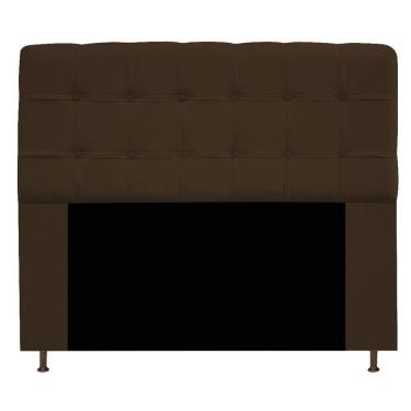 Imagem de Cabeceira195 Cm King Size Com Botonê Suede Marrom