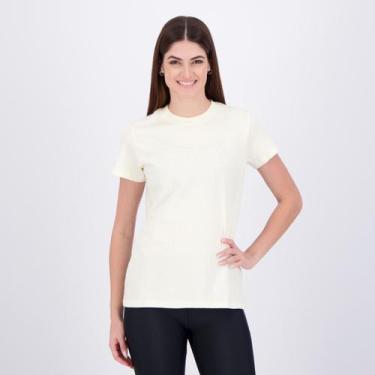 Imagem de Camiseta Fila Regular Basic Outline Feminina Off-White, G