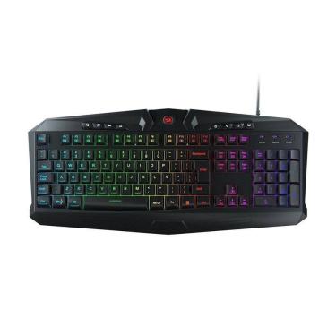 Imagem de Teclado Membrana Redragon Harpe 2 RGB ABNT2 Preto K503RGB