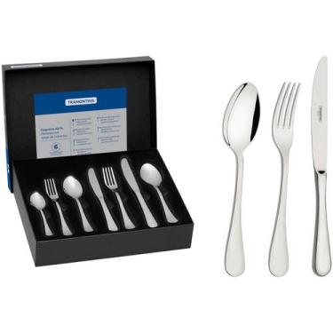Imagem de Faqueiro Tramontina Inox 42 Peças para Sobremesa Classic, Inox, 42 peç