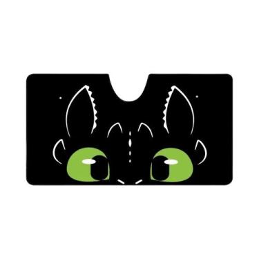 Imagem de Protetor Solar De Carro Em Forma De Dragão, Visor Anti-UV Para Janela,