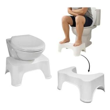 Imagem de Banquinho Auxiliar Vaso Sanitário Branco Encaixe Universal - Top Rio