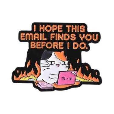 Imagem de Broche De Esmalte De Pato Trabalhador, Engraçado E Humorístico, Joia D