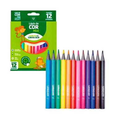Imagem de Lápis 12 Cores Eco Mini Sextavado Flex Ecológico Leo&Leo Leonora - 422