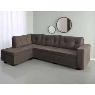 Imagem de Sofá Em L Bali Thais Chocolate