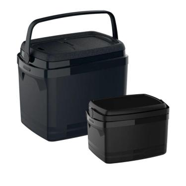 Imagem de Combo Caixa Termica 32l / 12l Preto Soprano
