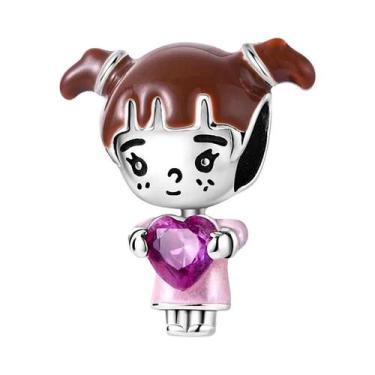 Imagem de Pingentes De Prata Para Casais, Meninos E Meninas, Com Zircônias, Para