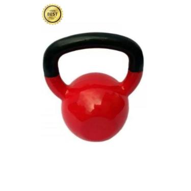 Imagem de Kettlebell Alça Pintada Emborrachada 20Kg Musculação/Fitness/Academia-Unissex