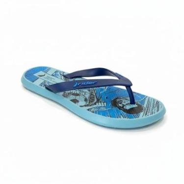 Imagem de Chinelo Rider Meninos Infantil Confortável Azul-Masculino