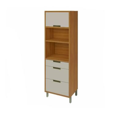 Imagem de Paneleiro 1 Porta 3 Gavetas Torre Quente 70cm Off White