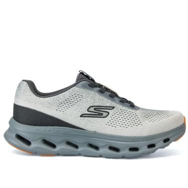 Imagem de Tenis Skechers Branco Cinza Laranja Masculino Original 217020-Masculino