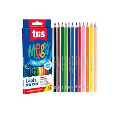 Imagem de Lapis de Cor 12 cores Mega Soft Color - Tris