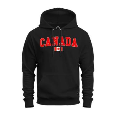 Imagem de Moletom Confortável Premium Blusa De Frio Algodão Canguru Canada - Nex