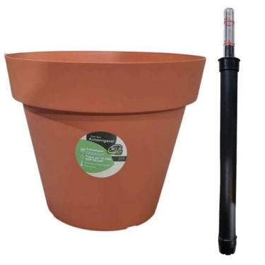 Imagem de Vaso Grande Redondo com Rodinhas para Plantas e Flores  Vaso Decorativ