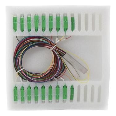 Imagem de Splitter 1x16 Sc/apc Sm Plc 0.9mm 1.5m Divisor Fibra Verde - 2Flex