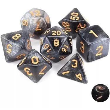 Imagem de Kit de dados RPG D&ampD Coloridos - Geek Marketplace