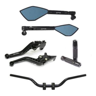 Imagem de Manete Manopla Retrovisor Guidão Factor Fz15 Fazer 150 250 - NoBrand, 