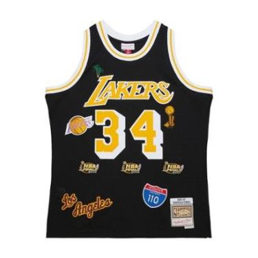 Imagem de Regata Mitchell & Ness Jersey Highway Swingman Los Angeles Lakers 1996-97 Shaquille O'Neal Masculino-Masculino