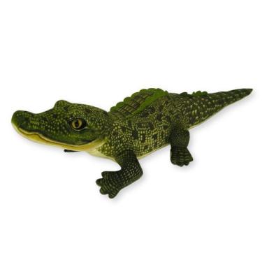 Imagem de Pelúcia Jacaré Realista Grande Animal Selvagem Safari Verde - Fofy Toy