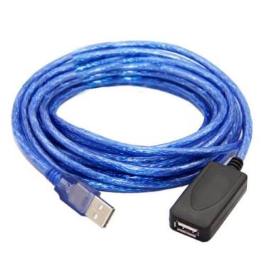 Imagem de Cabo Extensor USB 2.0 Ativo - 10 Metros (A macho / A fêmea) - Diversos