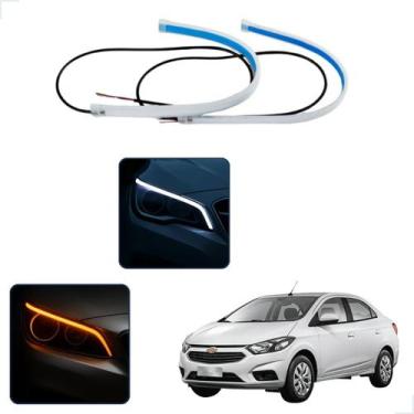 Imagem de Kit Fitas Led DRL Farol + Seta 12v 60cm Prisma 2006 2007 2008 2009 201