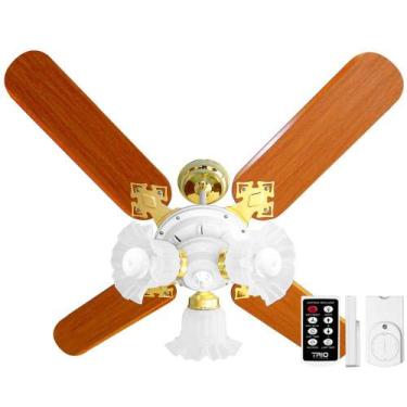 Imagem de Ventilador de Teto New Zeta 4 Pás + Controle Remoto - Venti-Delta, 220