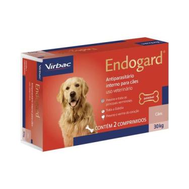 Imagem de Vermífugo Virbac Endogard para Cães até 30kg com 2 comprimidos