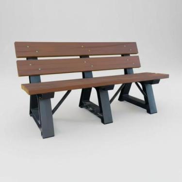 Imagem de Banco jardim 1,50 m ipe 150x40cm linha premium madeira plastica - INBR