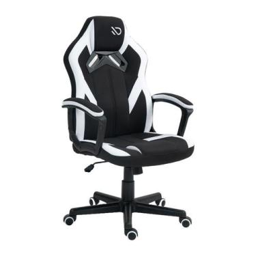 Imagem de Cadeira gamer duex spectrum dx9025bkw preto e branco