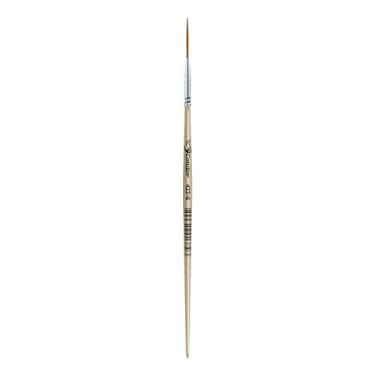 Imagem de Pincel Redondo Liner Sintético Konex Ocre Cabo Curto 422 Condor, N°6 4
