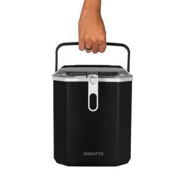 Imagem de Máquina de Gelo MG01 Preta 12kg 100W 60Hz Compacta, Rápida e Prática -