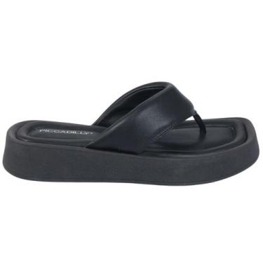 Imagem de Tamanco Wide Fit Piccadilly 223059, Preto, 35