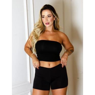 Imagem de Short Anágua Segunda Pele Feminino - SOLUTEX, Preto, GG