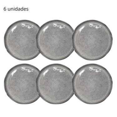 Imagem de Conjunto 6 Pratos  Sobremesa Echo 21,5 cm Porto Brasil