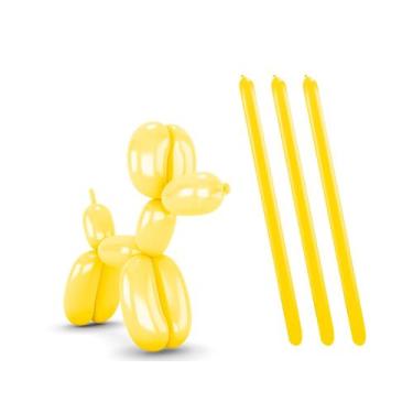 Imagem de Balão palito amarelo c/30 und - Happy day