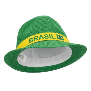 Imagem de 6UN Chapéu Brasil Verde Tecido Copa 2026 Torcedor Festa