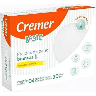 Imagem de Fralda de Pano Cremer Basic 4 unidades