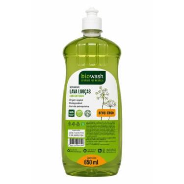 Imagem de Lava Louças Biodegradável Concentrado Erva Doce 650ml Biowash Detergen