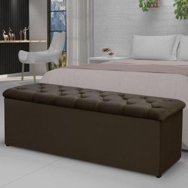 Imagem de Calçadeira Recamier 160cm Lotus Marrom/Cacau - Lumalar