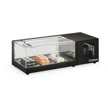 Imagem de Vitrine Refrigerada de Bancada Gelopar GVRS100 100L sem Porta Preto 22
