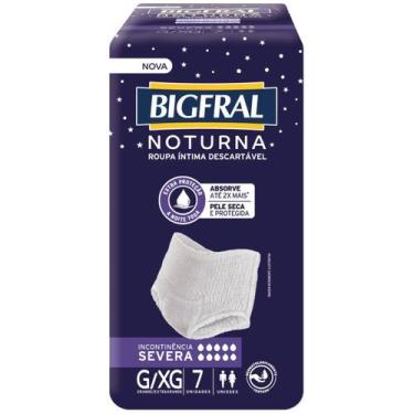 Imagem de Roupa Íntima Descartável Noturna Bigfral Tam G/XG 7 unidades