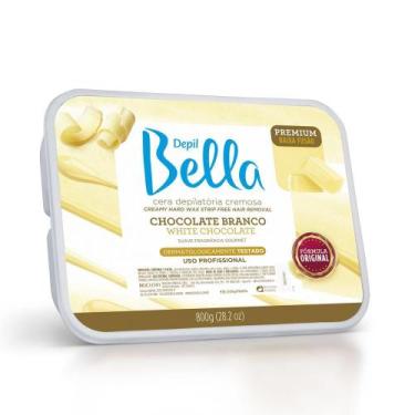 Imagem de Cera Quente Depilatória em Barra Cremosa Chocolate Branco Premium Depi