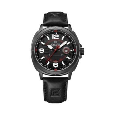 Imagem de Relógio De Quartzo Masculino À Prova D'água NAVIFORCE, Pulseira De PU 