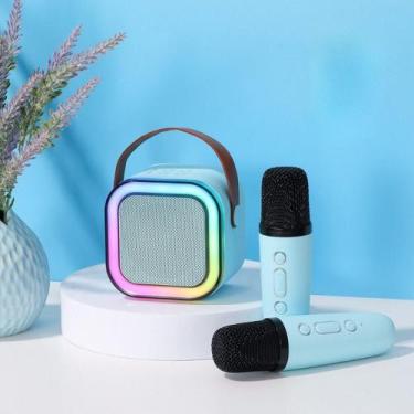 Imagem de Caixa De Som C/ Microfones Karaoke Brincadeiras em Familia - oem, Dois