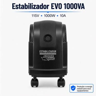 Imagem de Estabilizador de energia Evolution Monovolt 110v 1000VA Televisão Comp