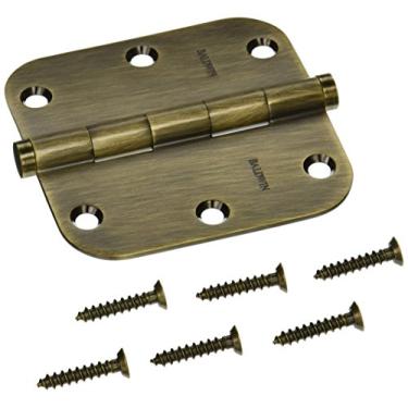 Imagem de Baldwin 1135050I dobradiça de encaixe de raio 0,625, latão antigo