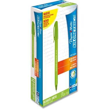 Imagem de Paper Mate 1890059, Caneta Esferográfica, Quilométrica 100, Multicor, Pacote de 12